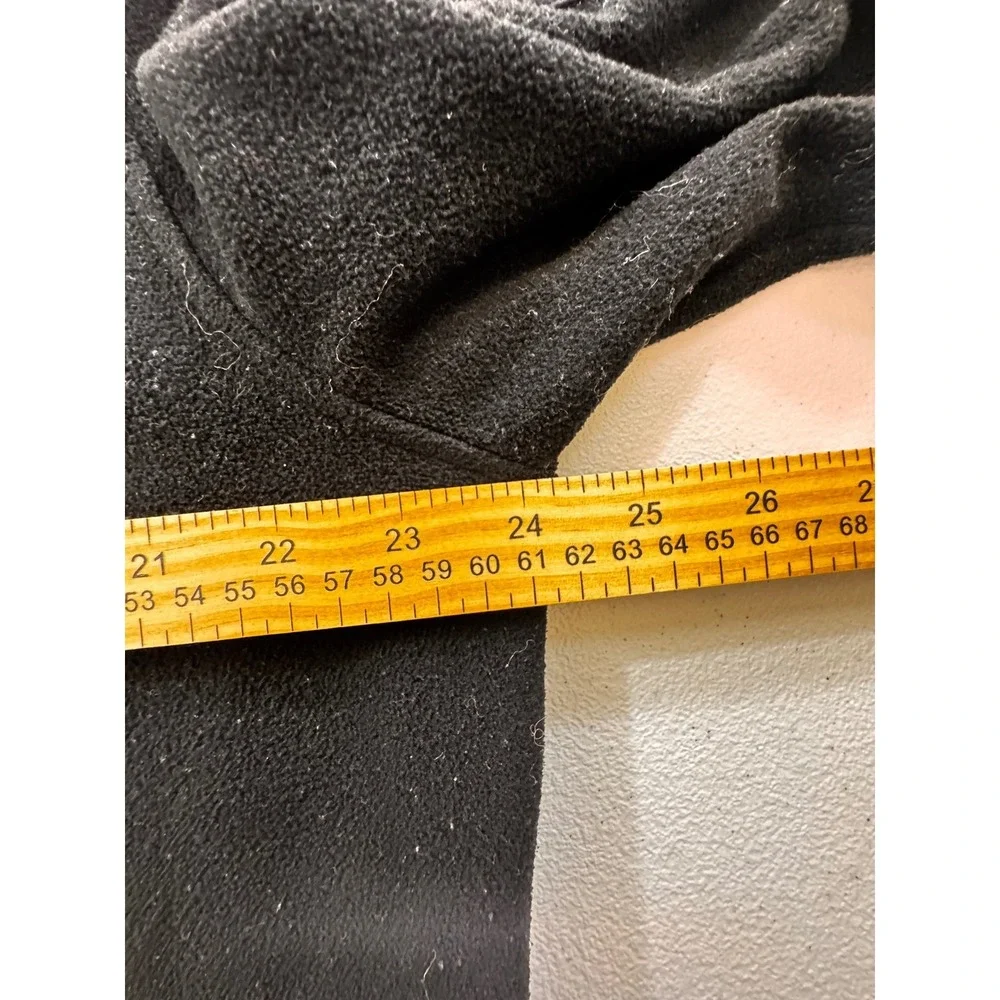 Banana Republic Mens Black Fleece 1/4 Zip Pullover Sweater Jacket‎ XL